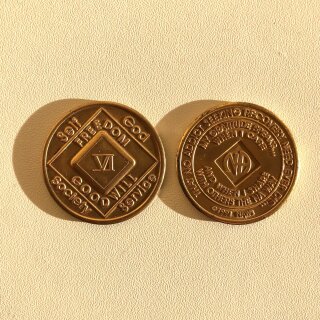 Medaille, Bronze 6 Jahre